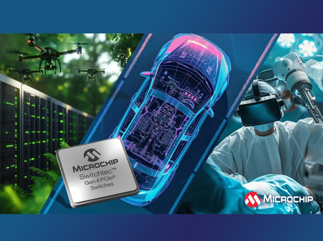 Microchip推出PCI100x系列PCIe 4.0交換機，助力高效數(shù)據(jù)傳輸