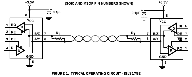 ISL3179E 典型應(yīng)用電路圖 ISL3179E 典型應(yīng)用電路圖