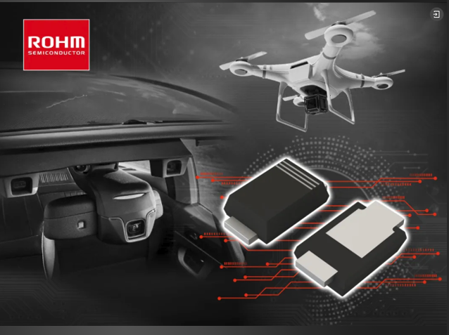 ROHM推低VF/低IR肖特基二極管RBE01VYM6