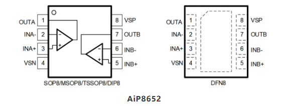 AiP8652引腳圖 AiP8652引腳圖